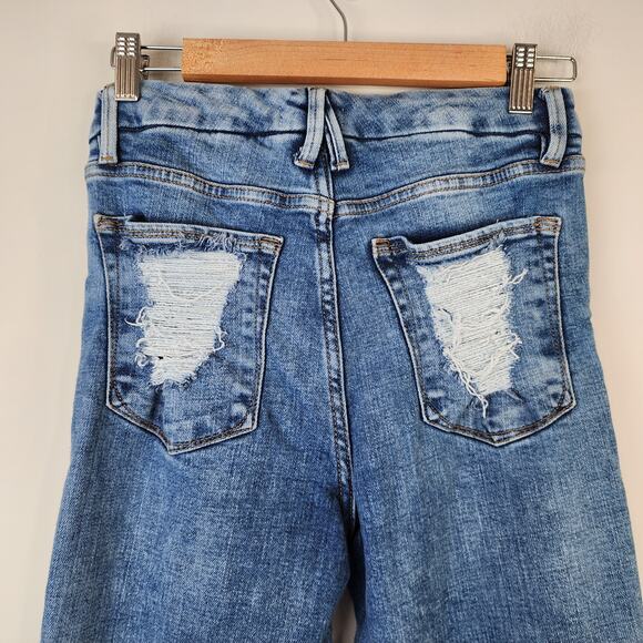 Good American Good Legs Straight Jeans Women's 2/26 High Rise Indigo Denim - Picture 5 of 8